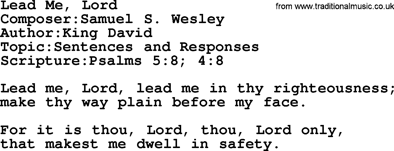 Adventist Hynms collection, Hymn: Lead Me, Lord, lyrics with PDF