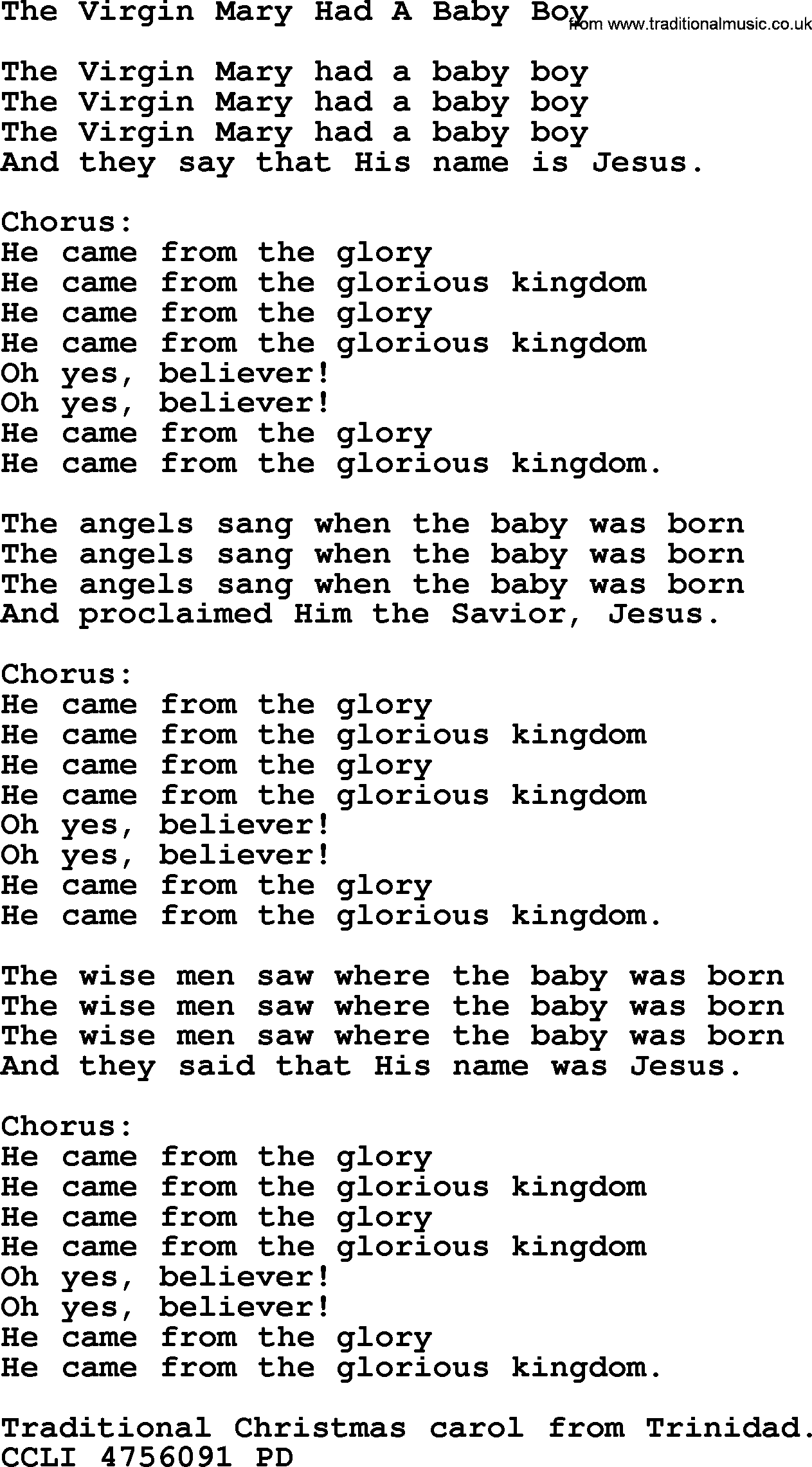 Christmas Powerpoints, Song: The Virgin Mary Had A Baby Boy - Lyrics, PPT(for church projection ...