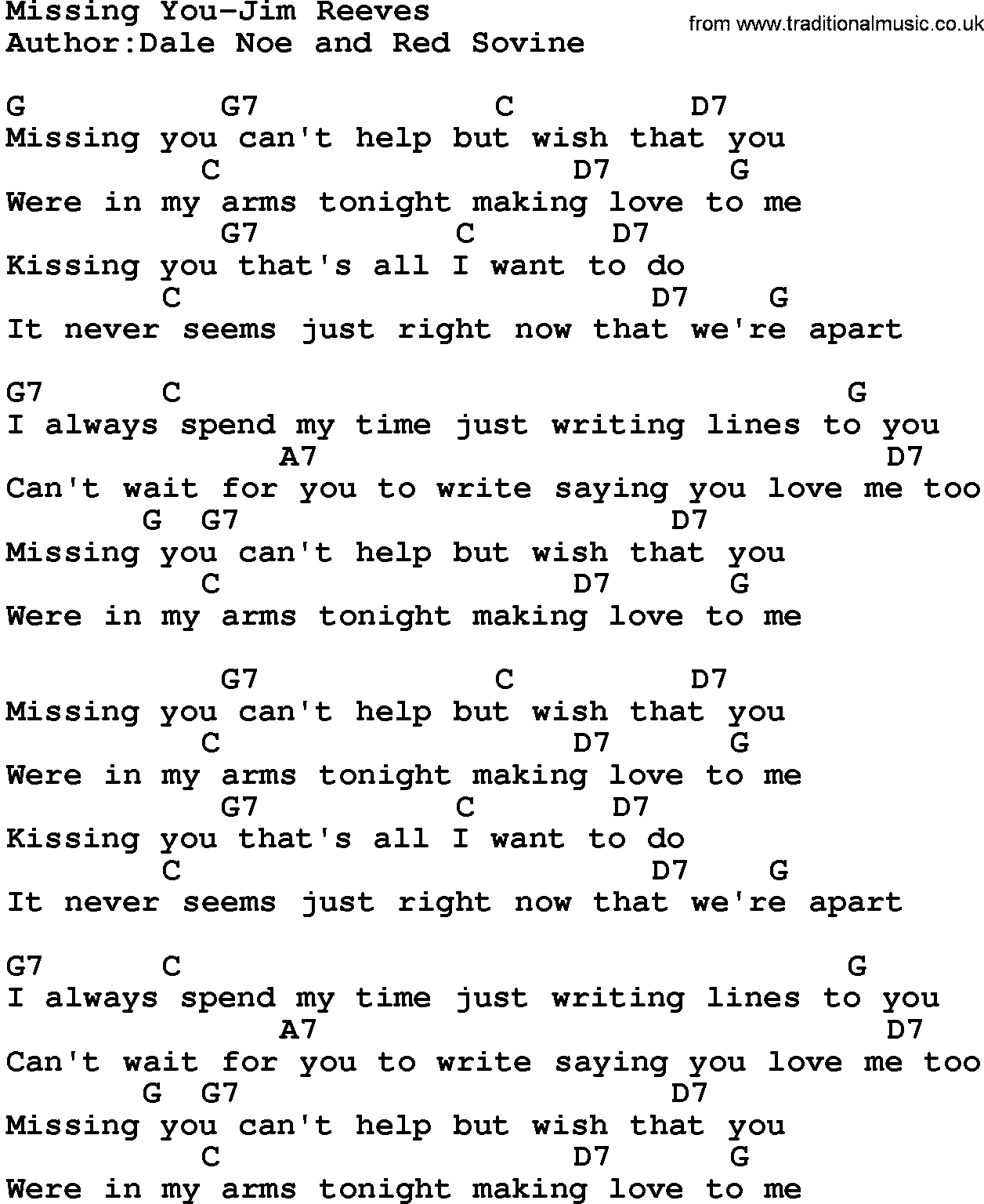 Missing you love songs with lyrics