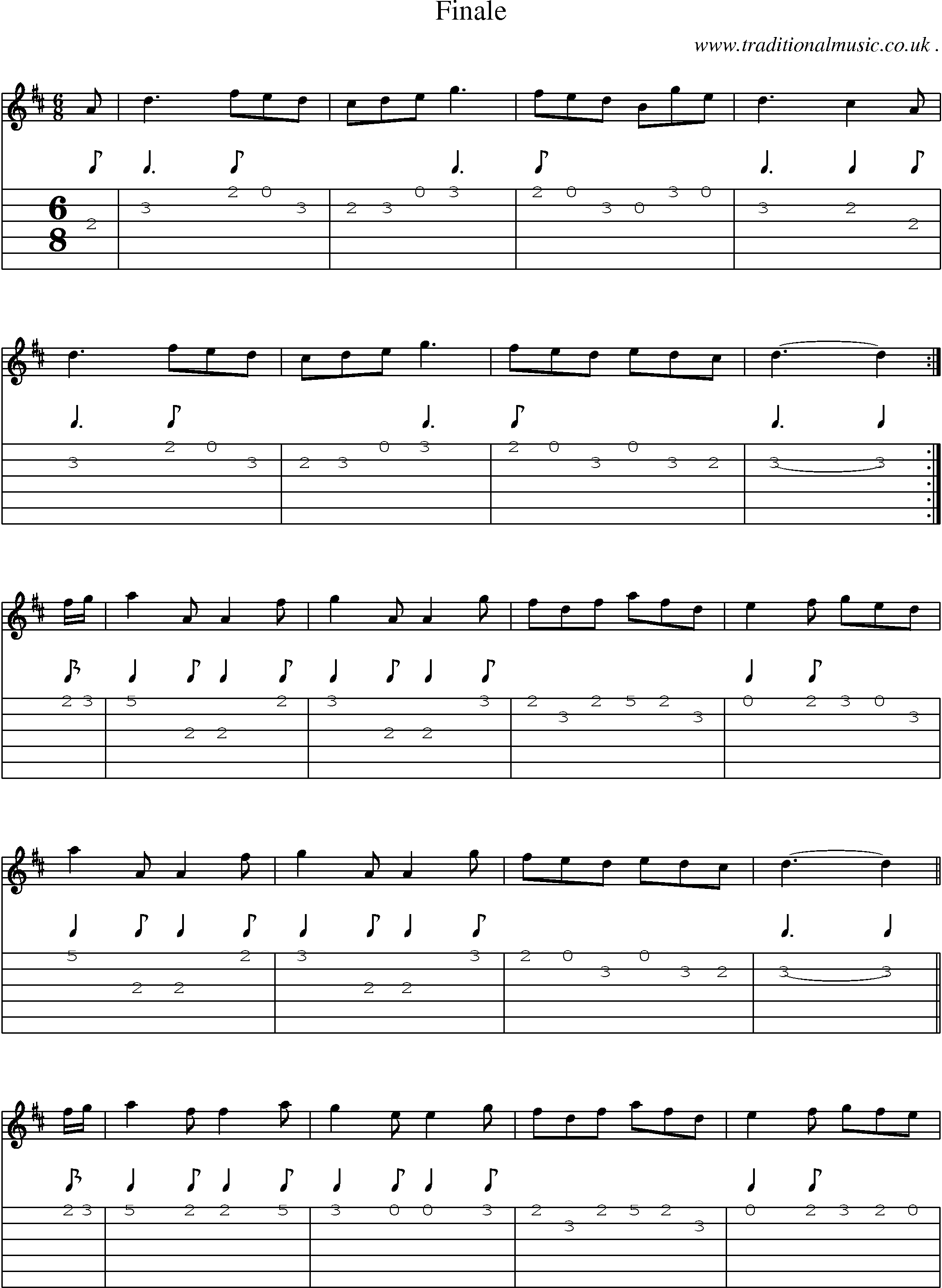 Sheet-Music and Guitar Tabs for Finale