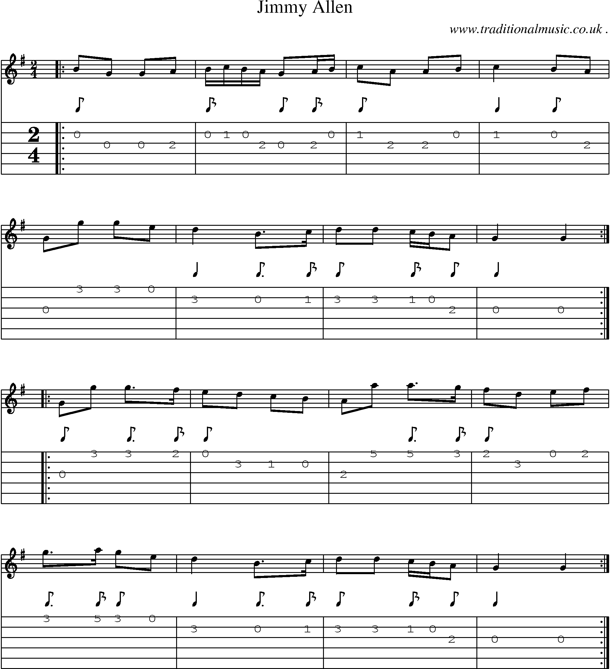 Sheet-Music and Guitar Tabs for Jimmy Allen