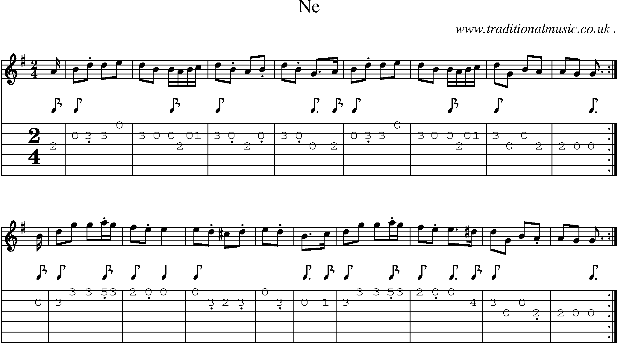 Sheet-Music and Guitar Tabs for Ne