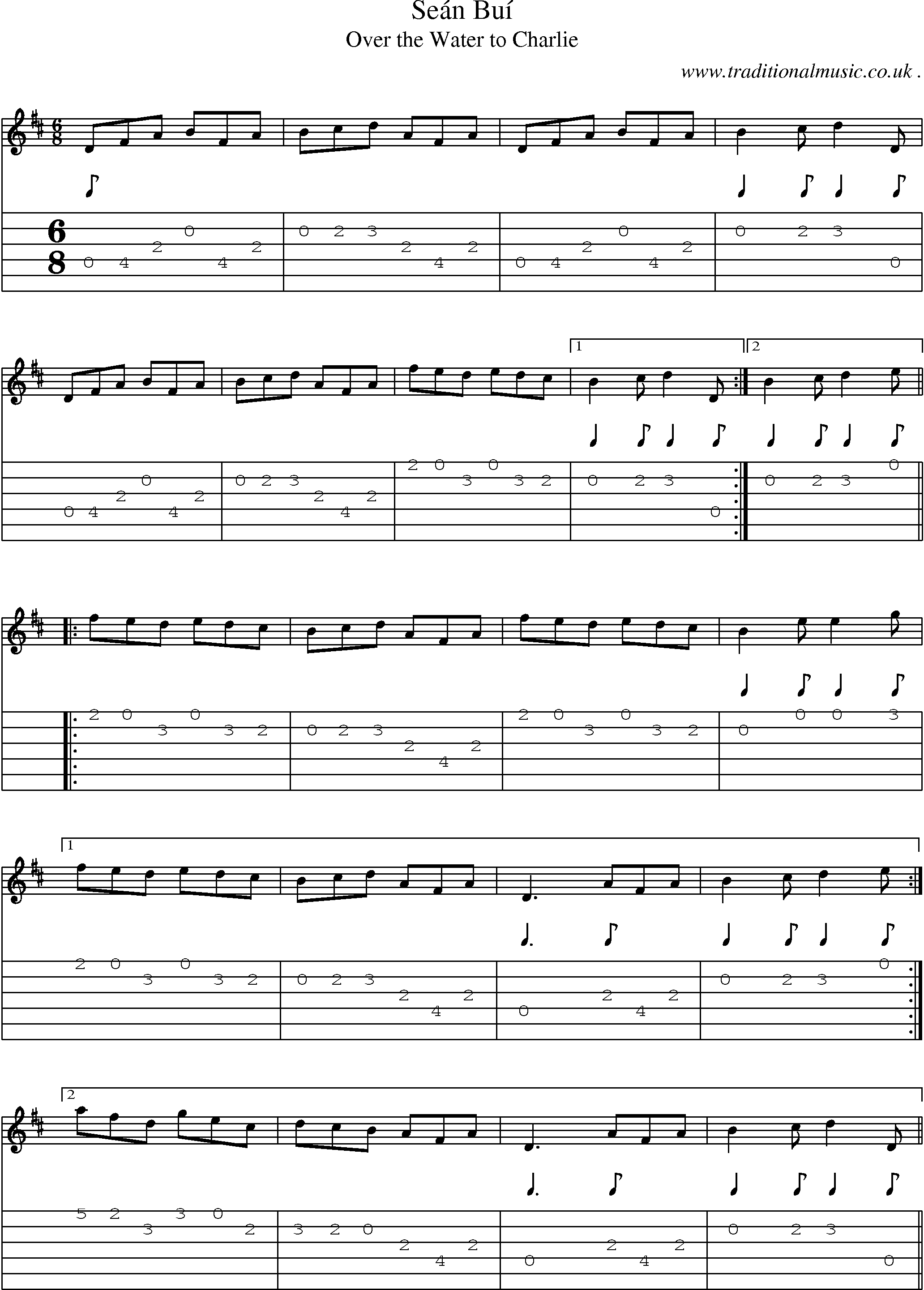 Sheet-Music and Guitar Tabs for Sean Bui