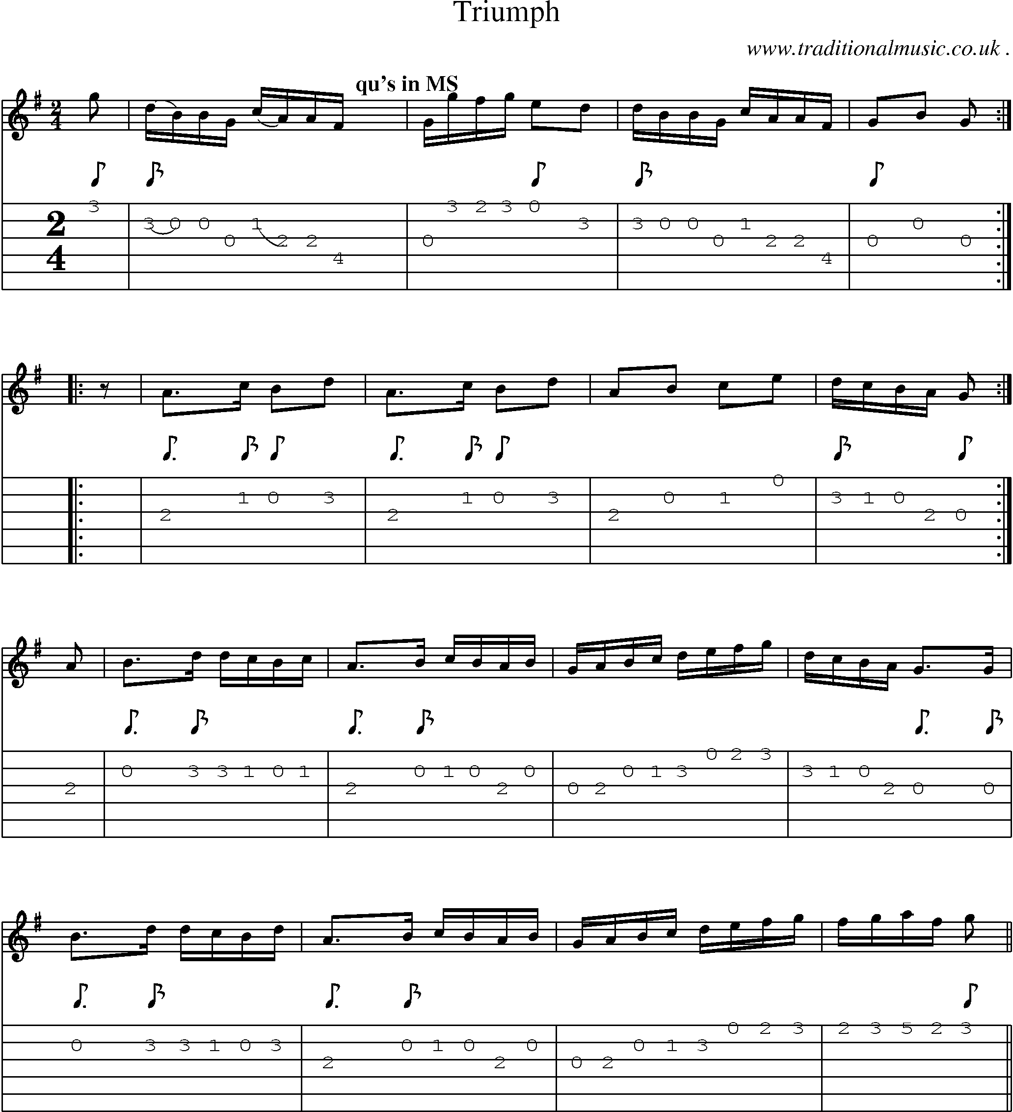 Sheet-Music and Guitar Tabs for Triumph 