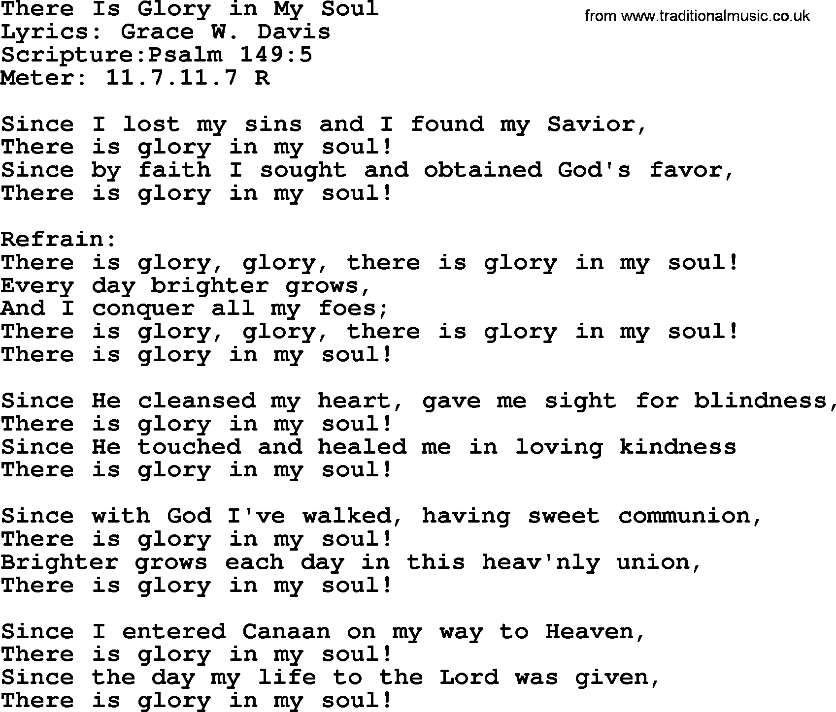 Hymns about  Angels, Hymn: There Is Glory in My Soul, lyrics, sheet music, midi & Mp3 music with PDF