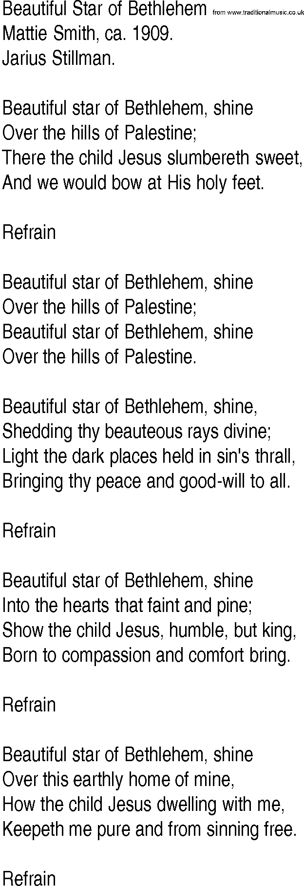 hymn-and-gospel-song-lyrics-for-beautiful-star-of-bethlehem-by-mattie