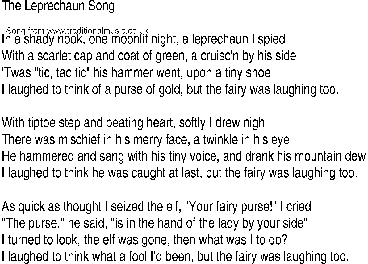 Leprechaun Songs