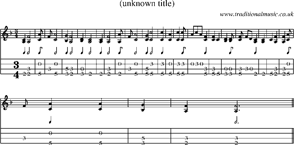 Mandolin Tab and Sheet Music for Amazing Grace