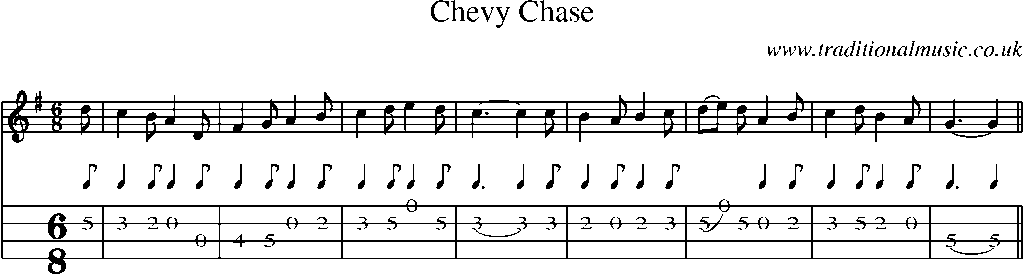 Mandolin Tab and Sheet Music for Chevy Chase(1)