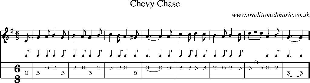 Mandolin Tab and Sheet Music for Chevy Chase(2)