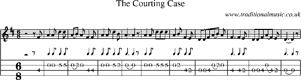 Mandolin Tab and Sheet Music for The Courting Case