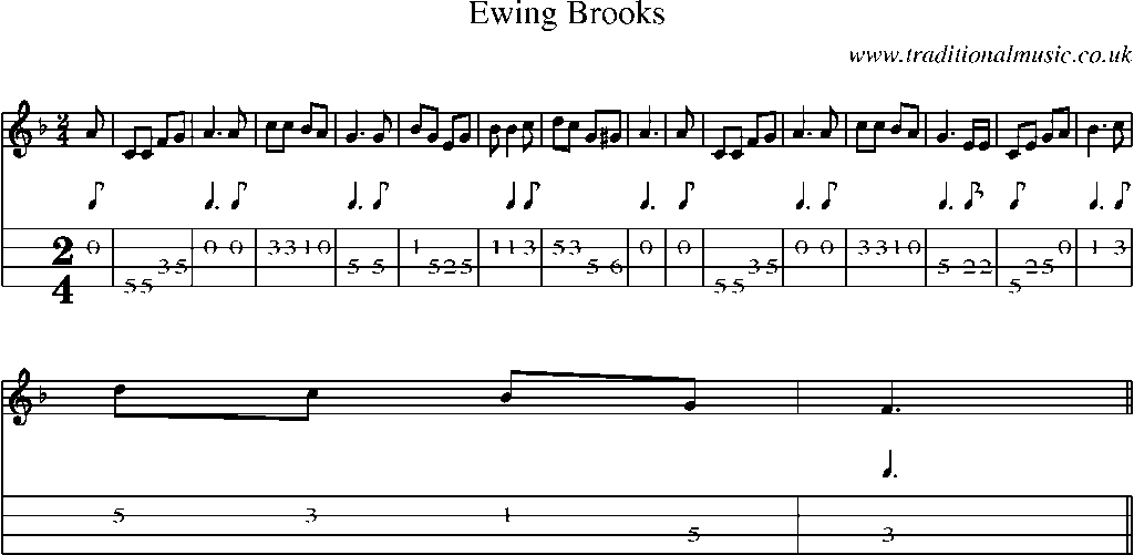 Mandolin Tab and Sheet Music for Ewing Brooks