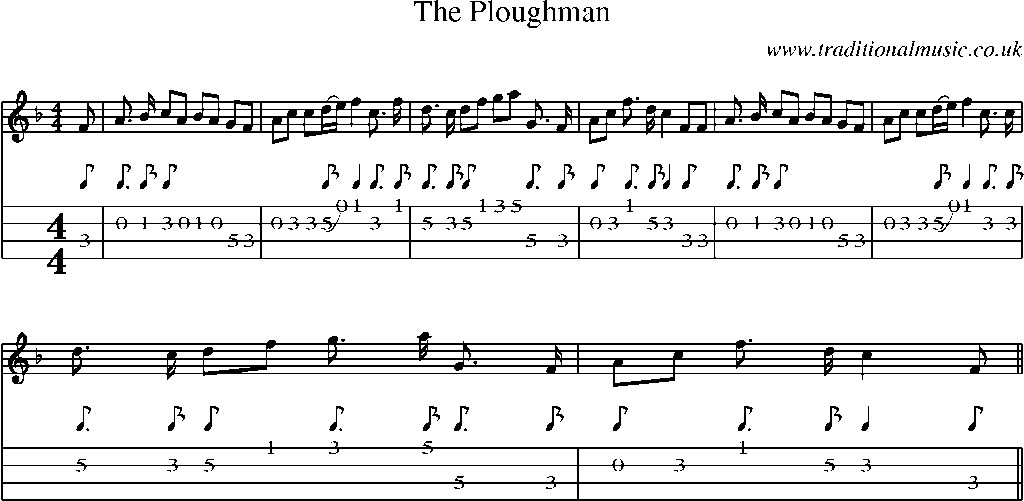 Mandolin Tab and Sheet Music for The Ploughman(1)