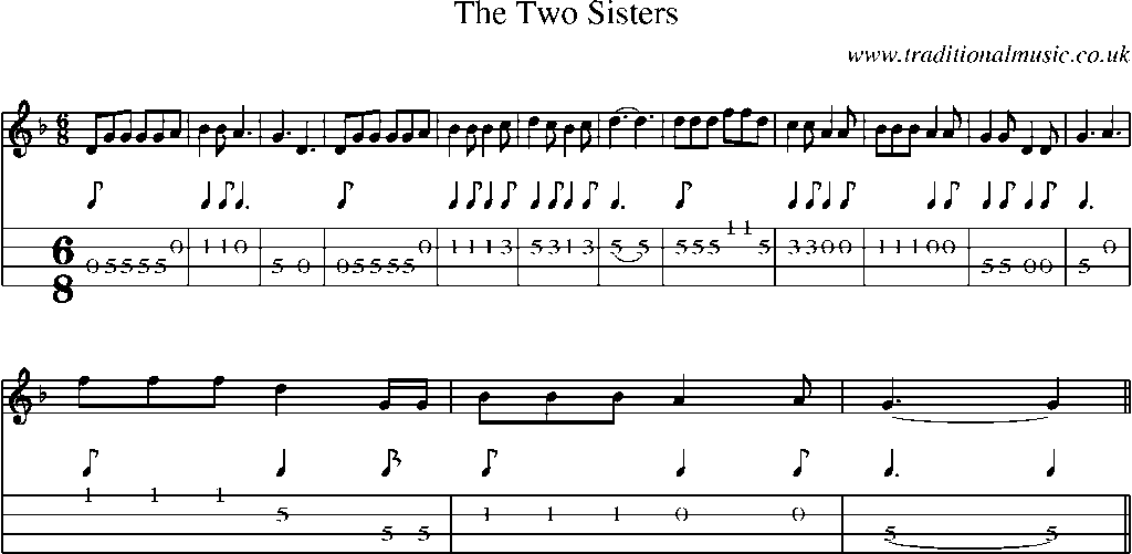 Mandolin Tab and Sheet Music for The Two Sisters(15)