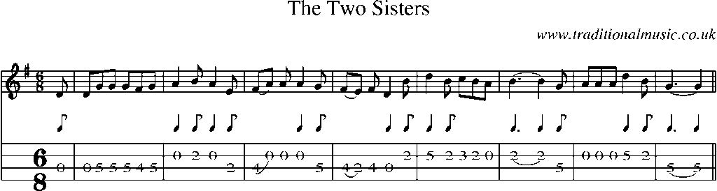 Mandolin Tab and Sheet Music for The Two Sisters(16)