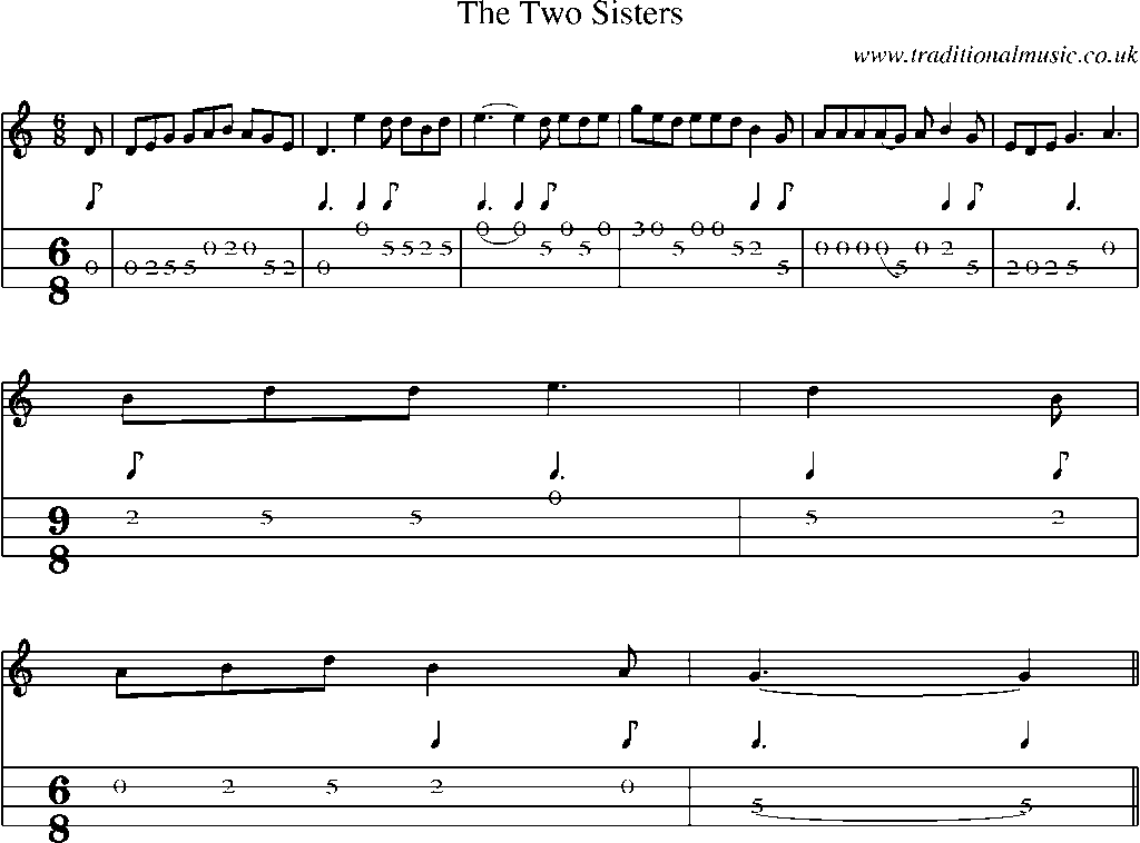 Mandolin Tab and Sheet Music for The Two Sisters(17)