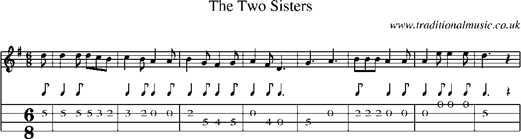 Mandolin Tab and Sheet Music for The Two Sisters(18)