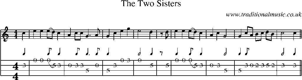 Mandolin Tab and Sheet Music for The Two Sisters(9)