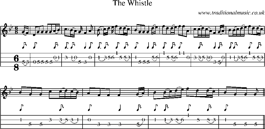 Mandolin Tab and Sheet Music for The Whistle