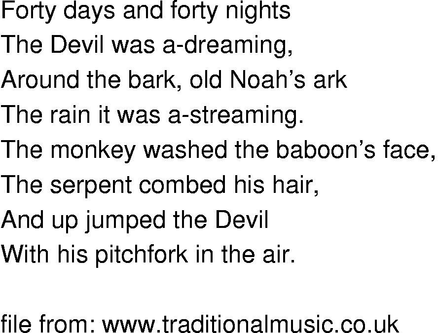 Old-Time (oldtimey) Song Lyrics - devils dream the