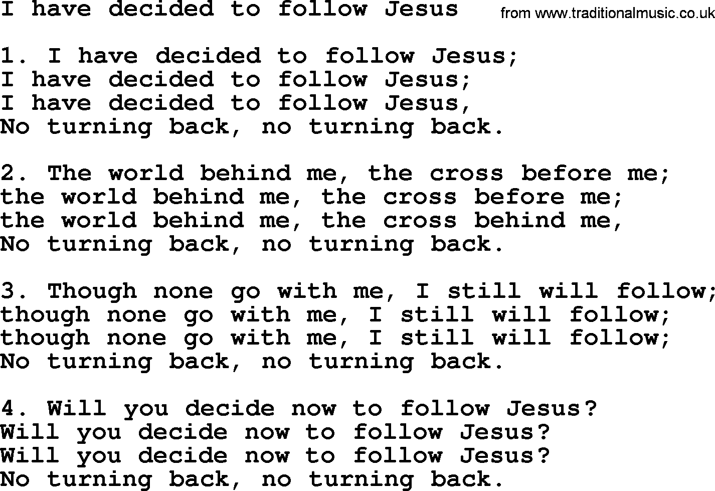 i have decided to follow jesus hillsong mp3 free