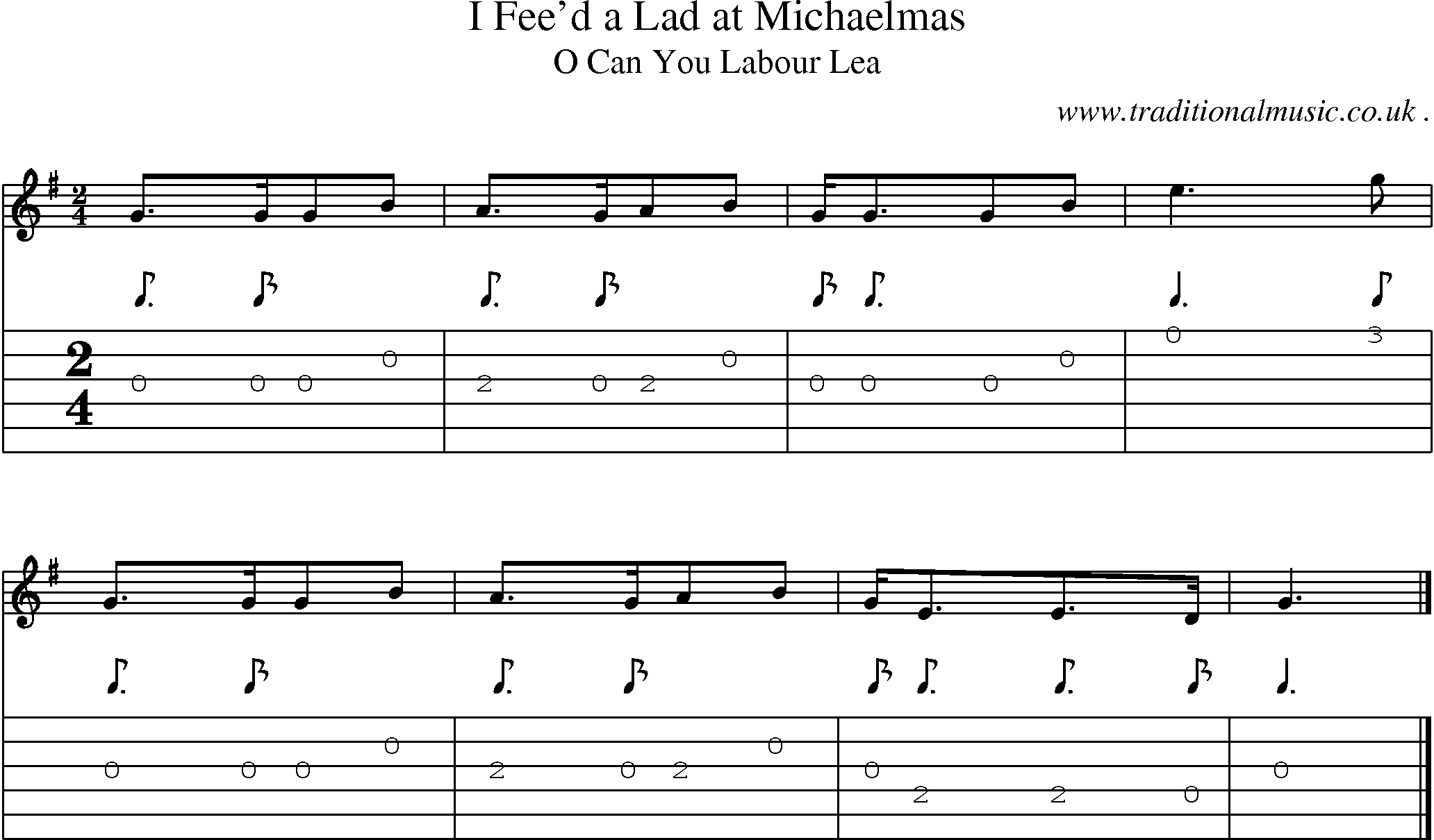 Sheet-music  score, Chords and Guitar Tabs for I Feed A Lad At Michaelmas