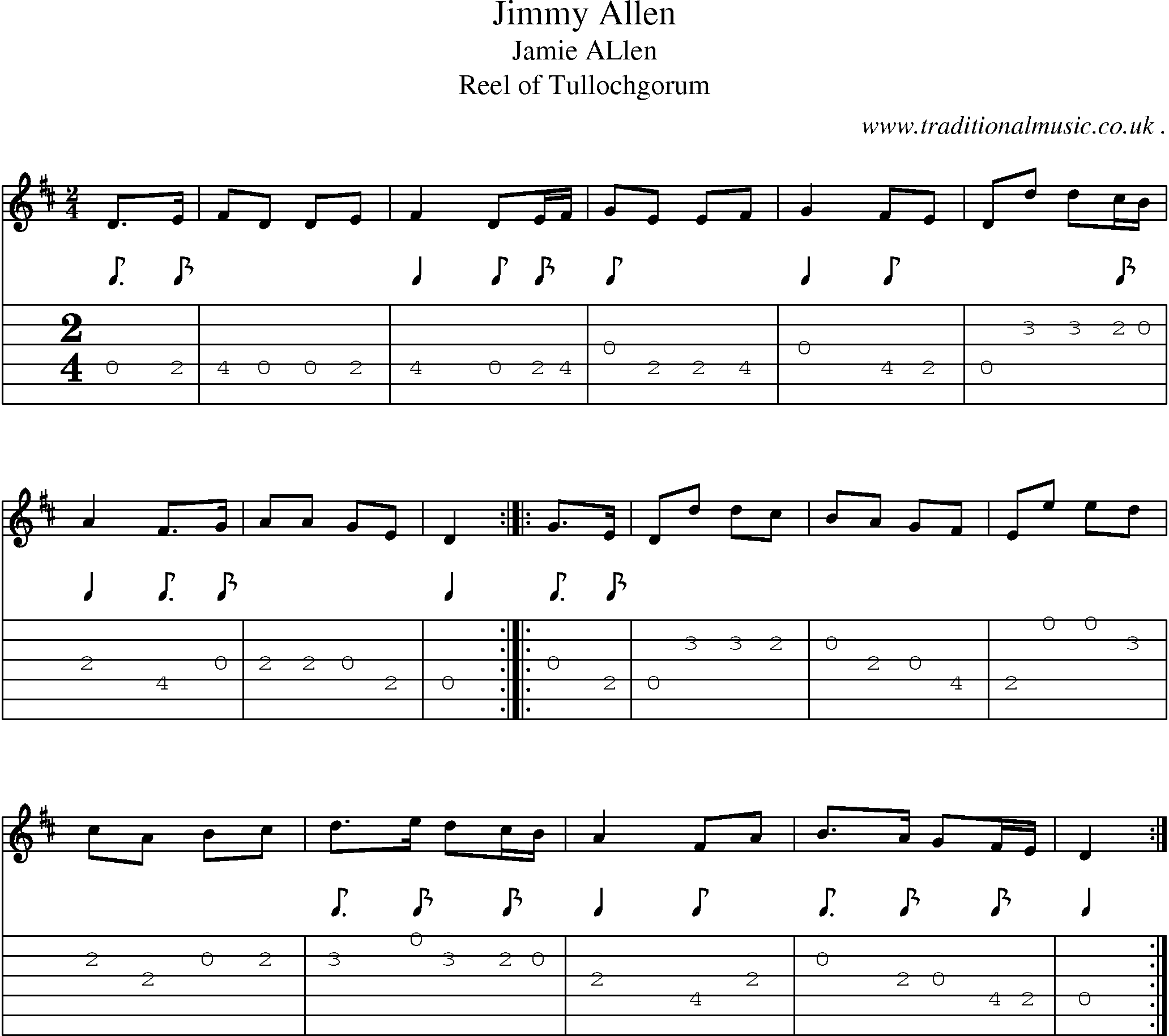 Sheet-music  score, Chords and Guitar Tabs for Jimmy Allen