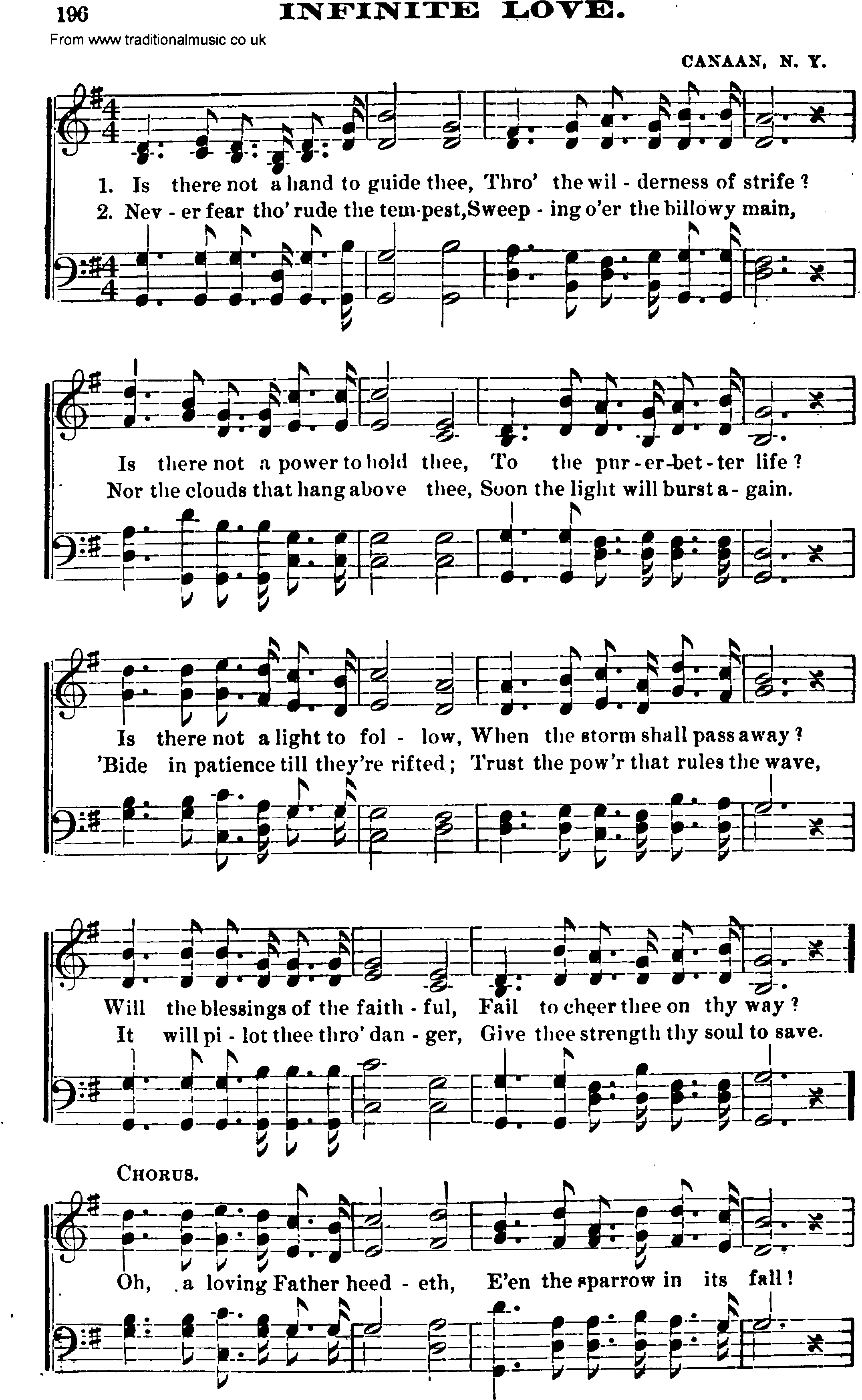 Shaker Music collection, Hymn: Infinite Love, sheetmusic and PDF