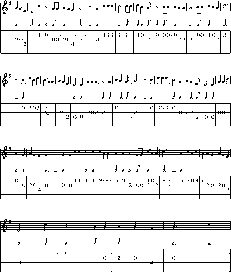 Guitar Tab and Sheet Music for Asleep At The Switch(1)