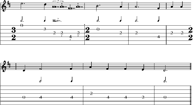 Guitar Tab and Sheet Music for George Reilly (4)