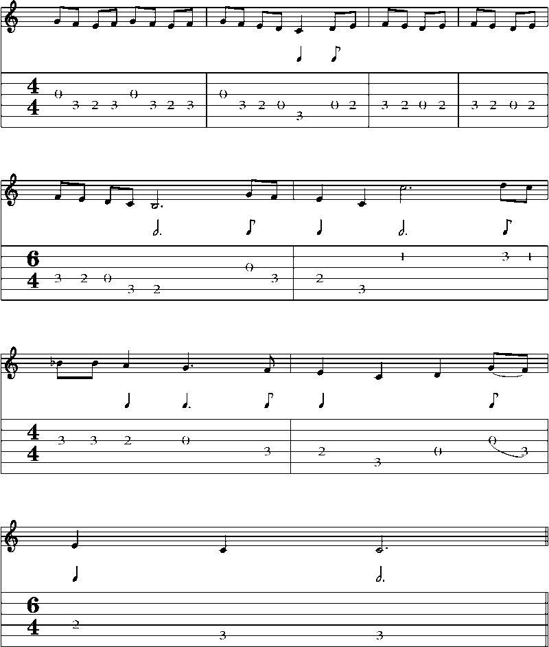Guitar Tab and Sheet Music for The Hawk And The Crow