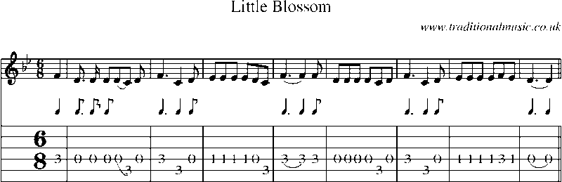 Guitar Tab and Sheet Music for Little Blossom