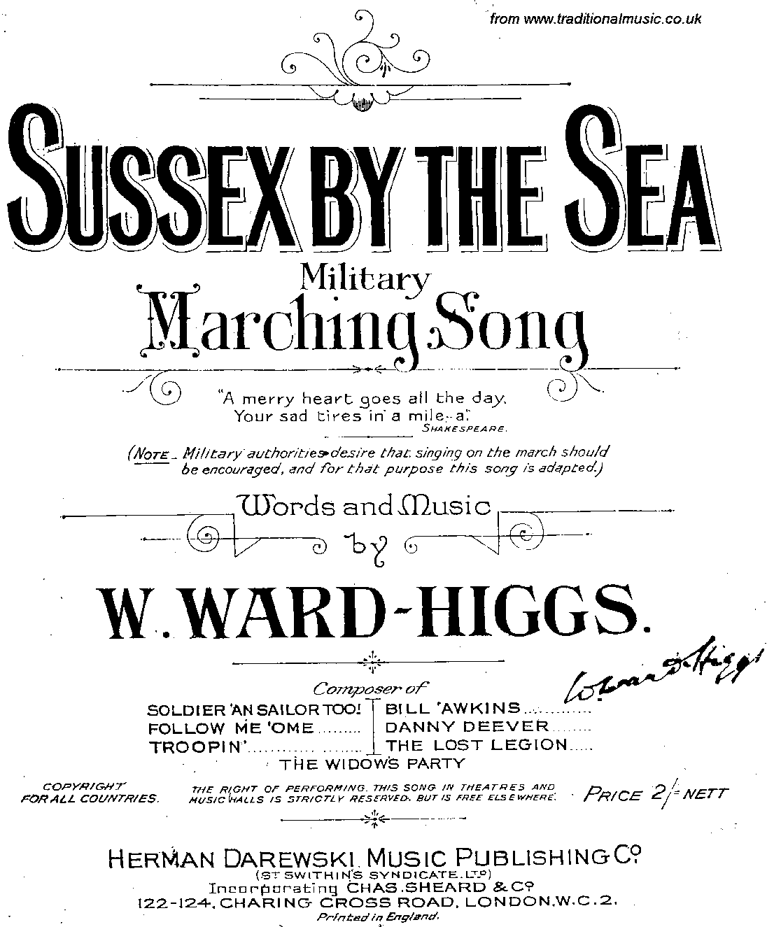 Sussex By The Sea, Complete Score, page 10 of 11
