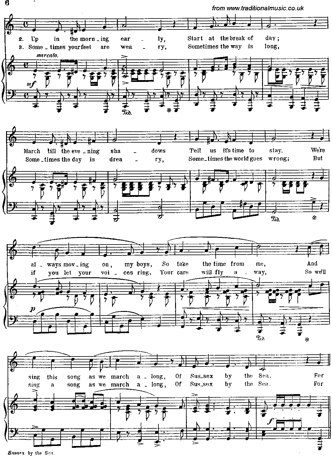 Sussex By The Sea, Complete Score, page 6 of 11