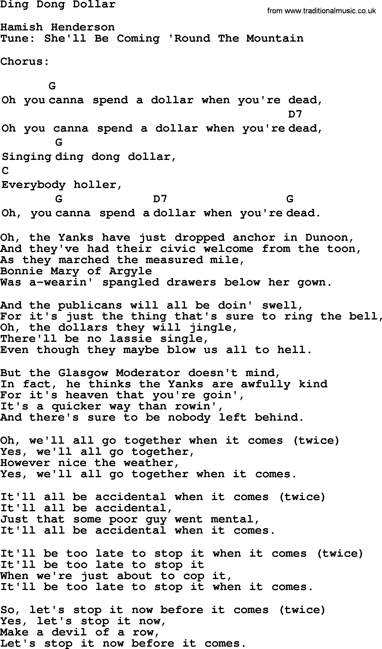 Ring ding dong lyrics