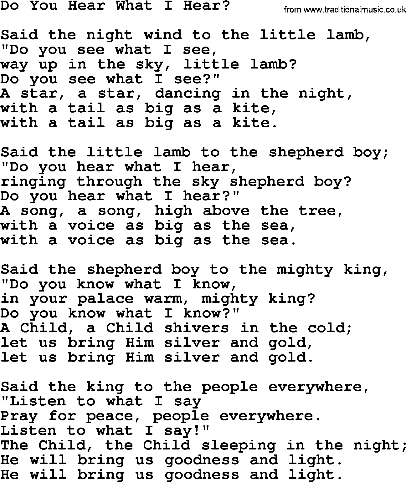 Catholic Hymn: Do You Hear What I Hear_ lyrics with PDF
