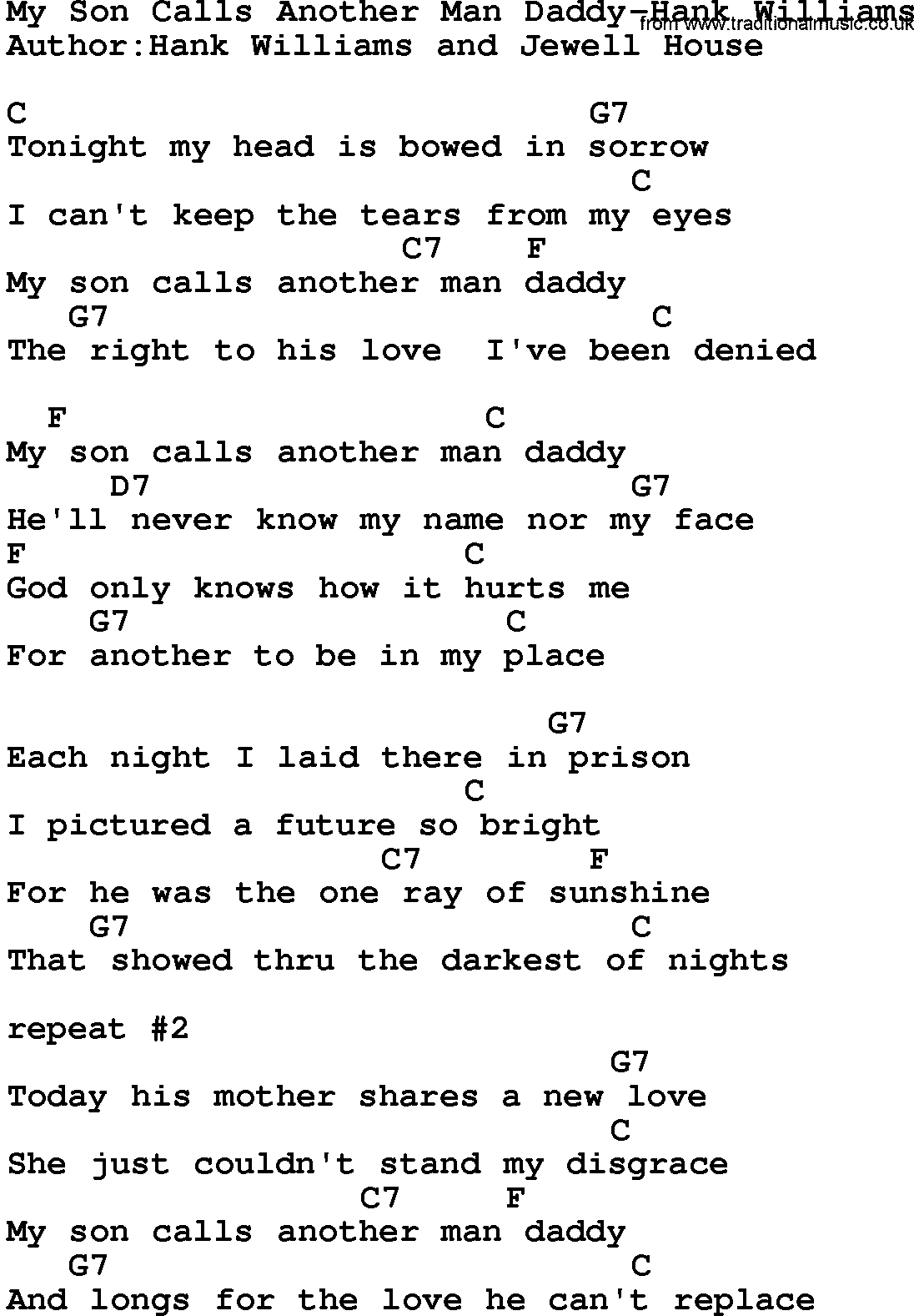 Trey pendley daddy's son lyrics