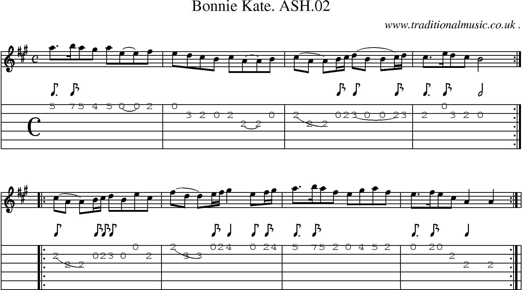 Sheet-Music and Guitar Tabs for Bonnie Kate Ash02