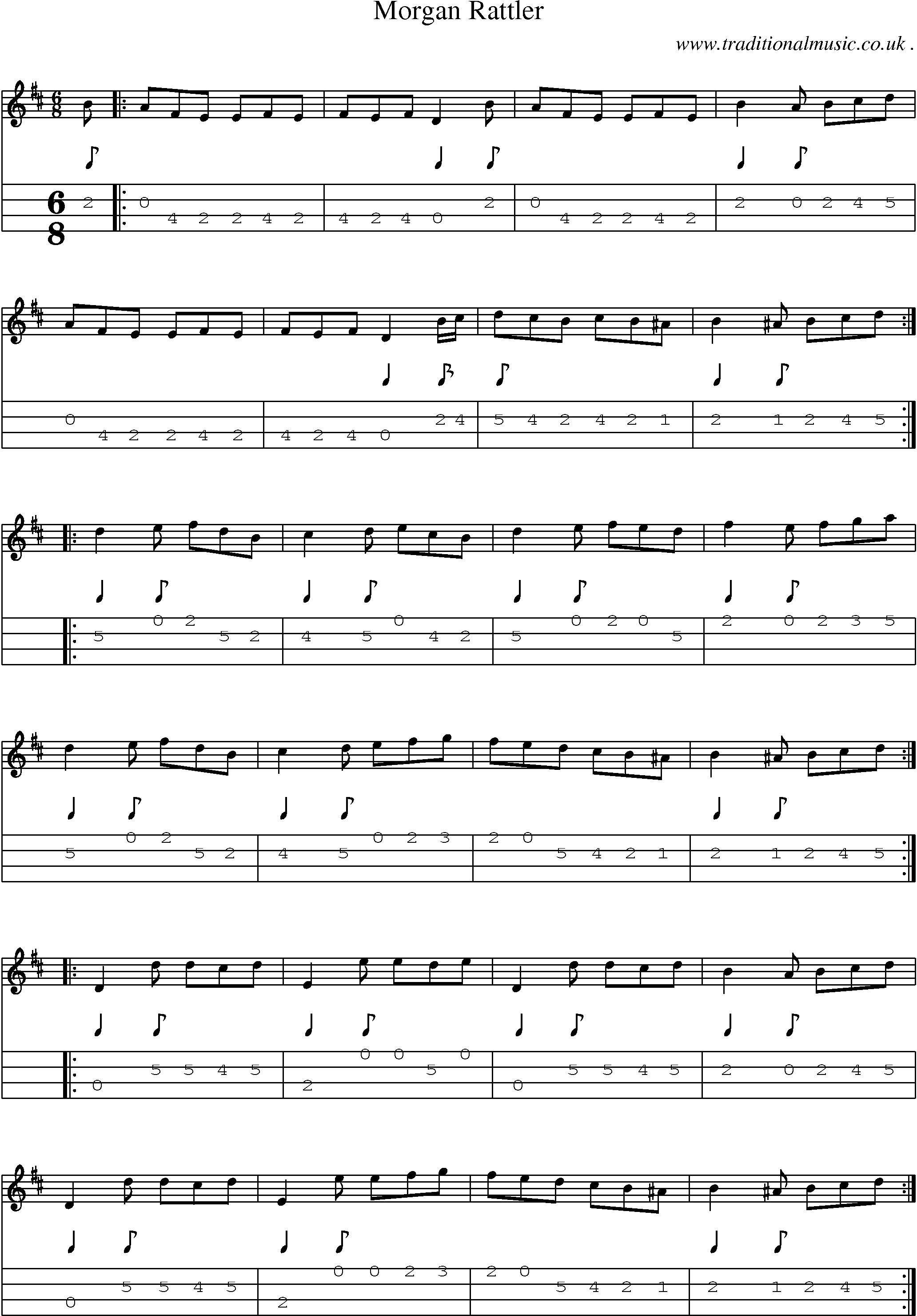 Morgan Rattler Folk and Traditional Music, Sheet-Music, Mandolin tab, midi, mp3 and ...