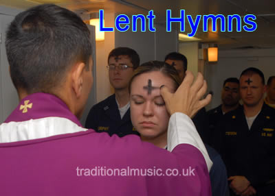 Lent Hymns, midi music, lyrics and pdf