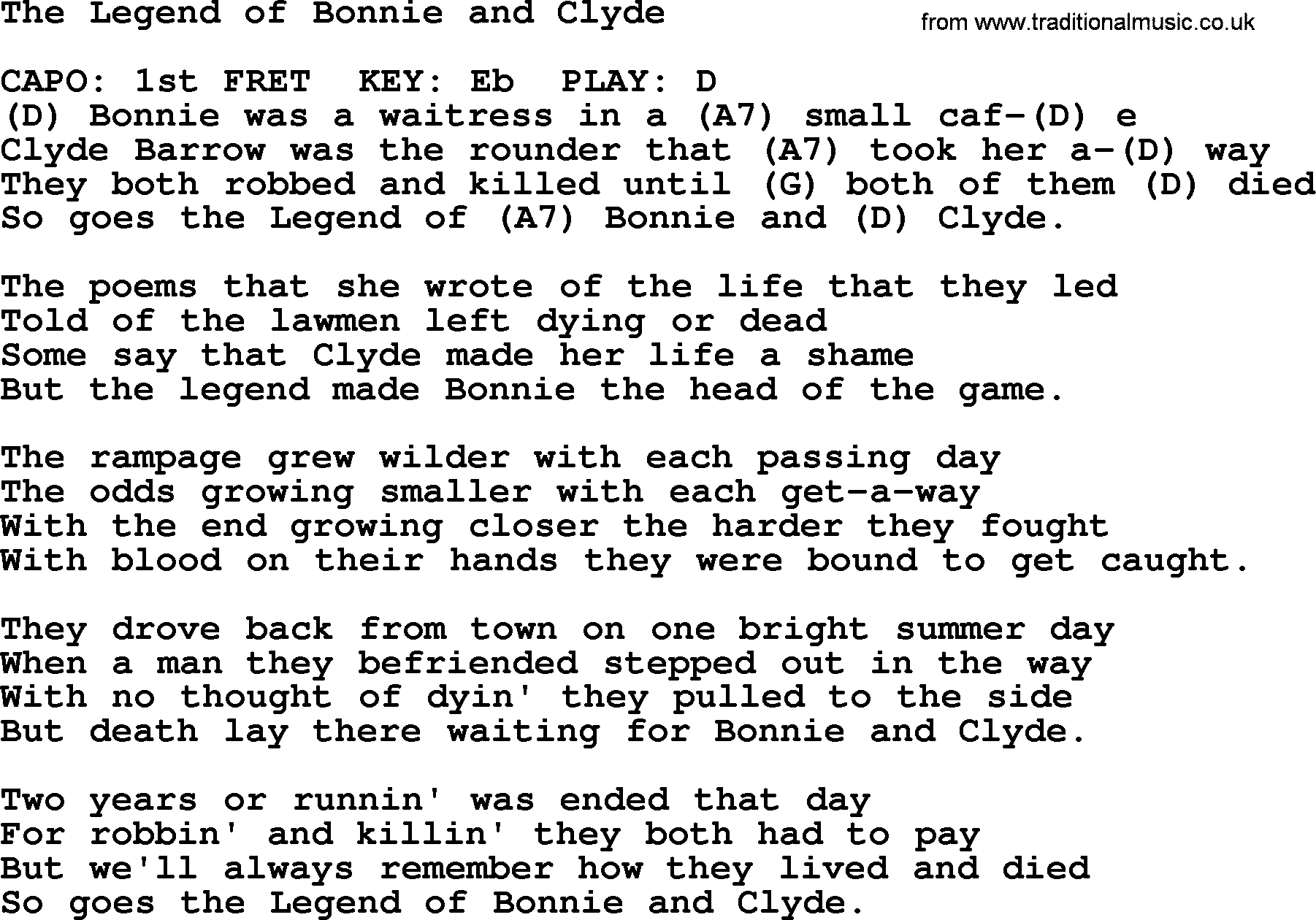 Bonnie and clyde lyrics tink