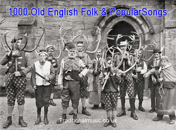 A Collection of 1000+ Old English Popular and folk songs, lyrics, and PDF  for printing, start page and titles list