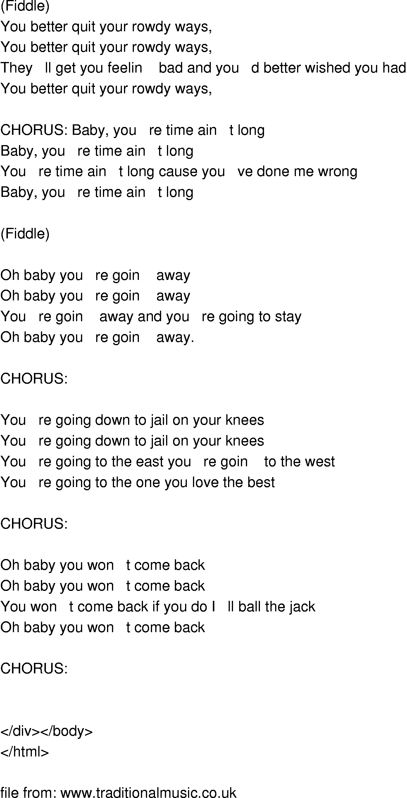 Rowdy baby lyrics in english