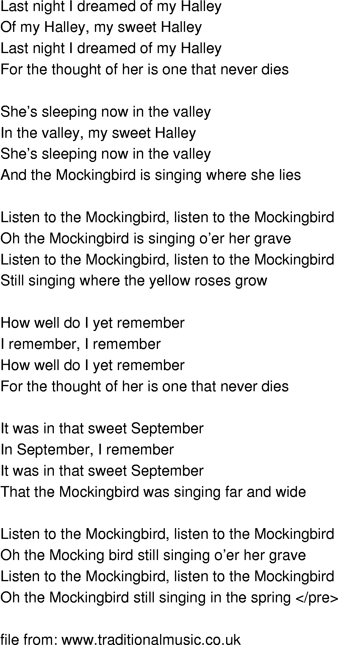 Mockingbird (Sped Up Version) (Remix) Lyrics