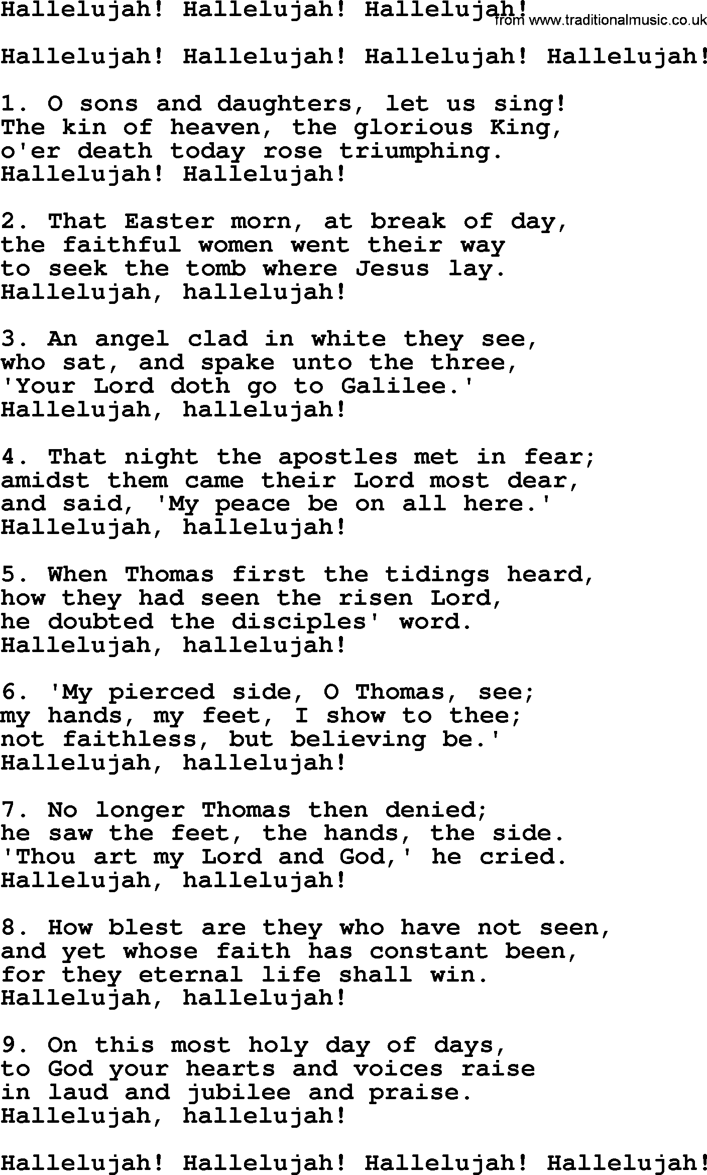 Hallelujah! - lyrics, and PDF.