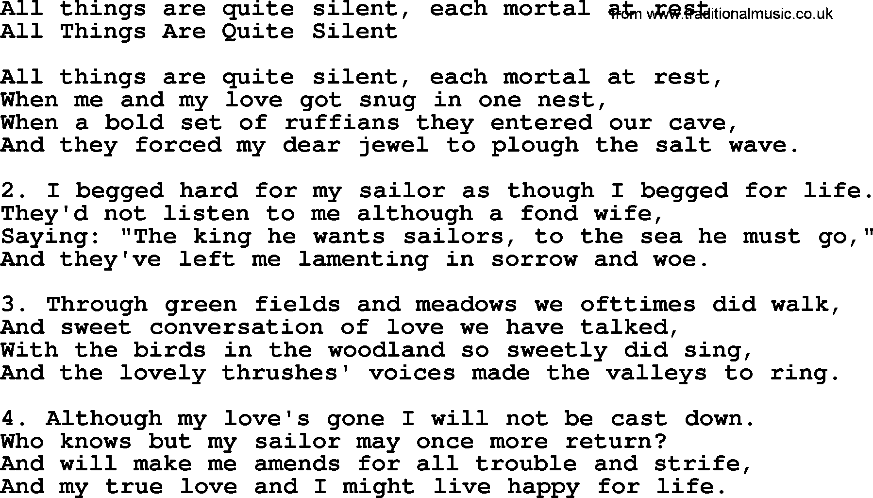 A collection 300+ Sea songs and Shanties - lyrics with PDF for printing. 